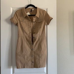 Button down jean dress